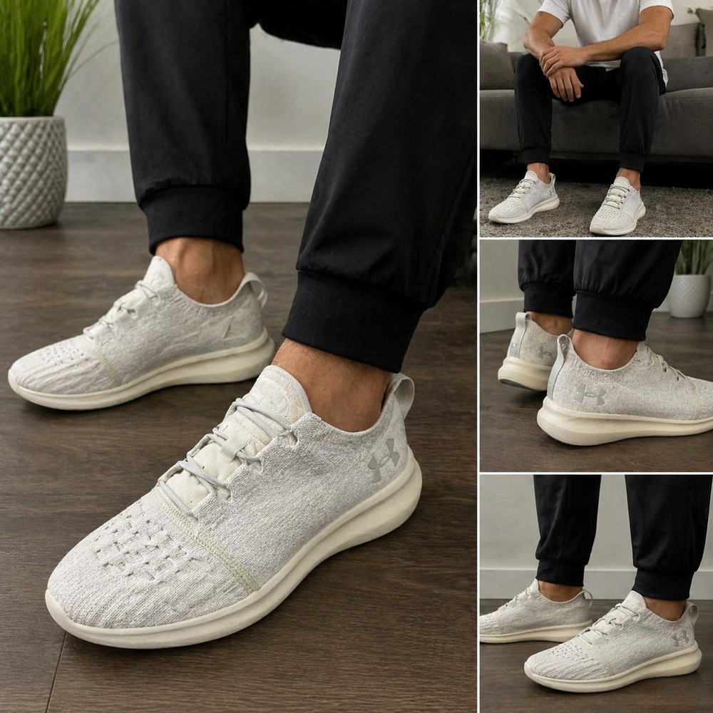 Under Armour Men's 9 Charged Athletic Shoes Gymcore Athleisure Streetwear Knit